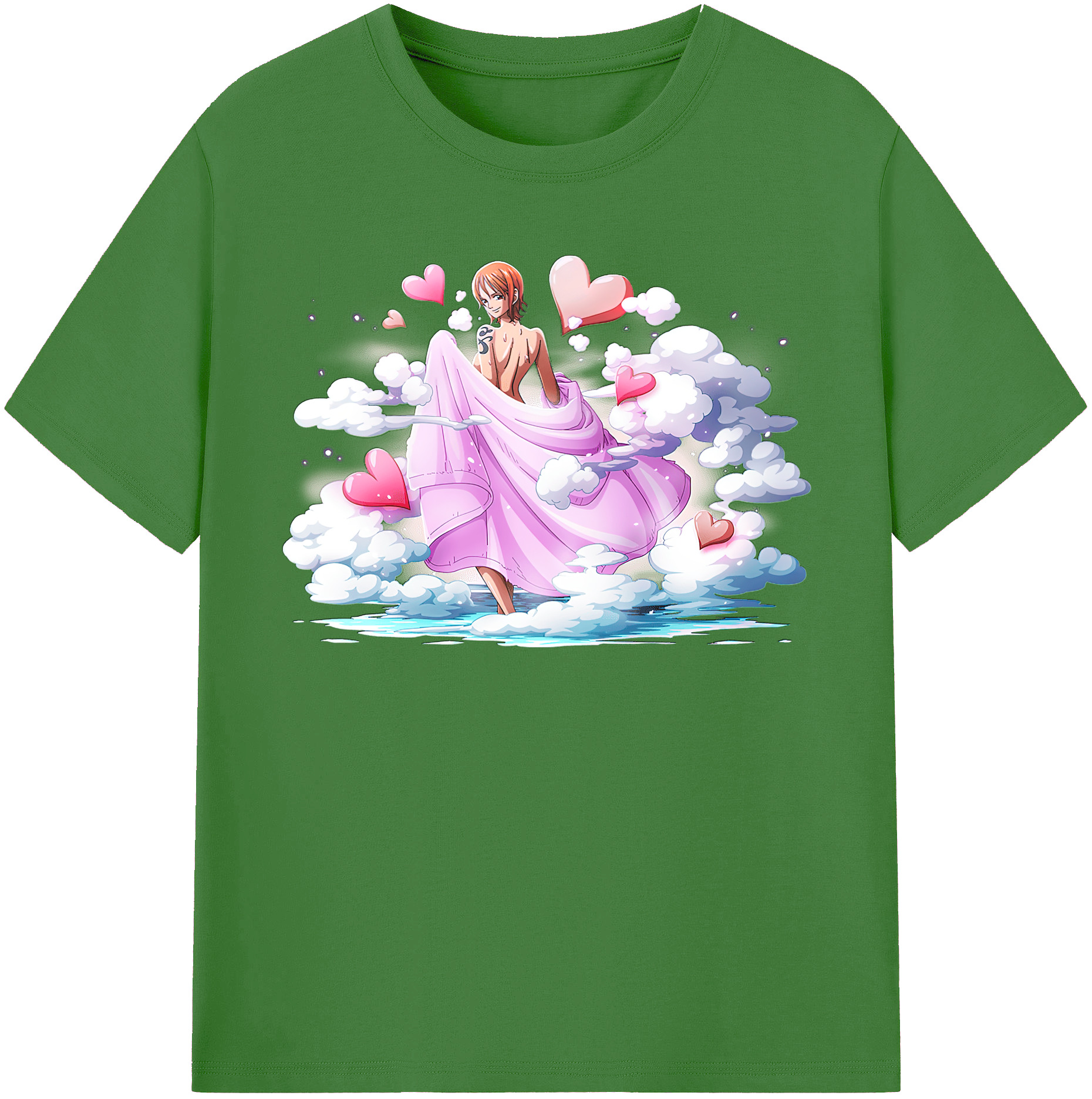 （画像用） ワンピース ナミ ONE PIECE Nami レディースカジュアルプリントTシャツ（綿100％）